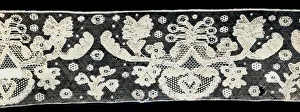 Belgium Gallery: Border (Fragment), Belgium, 1850 / 1900. Creator: Unknown