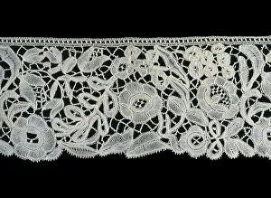 Belgium Gallery: Border (Fragment), Belgium, 1850 / 75. Creator: Unknown