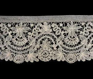 Belgium Gallery: Border Fragment, Belgium, 1860s / 80s. Creator: Unknown
