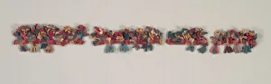 Border Fragment with Birds and Flowers, 100 BC-700. Creator: Unknown