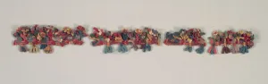 Border Fragment with Birds and Flowers, 100 BC-700. Creator: Unknown