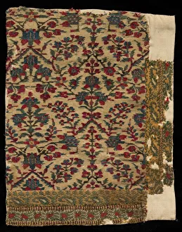 Late 18th Early 19th Century Prints: Border Fragment of a Shawl, late 1700s - early 1800s. Creator: Unknown