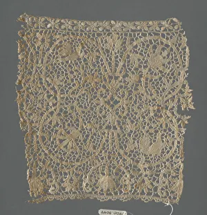 Grey Background Collection: Border (Fragment), Venice, 1625 / 50. Creator: Unknown