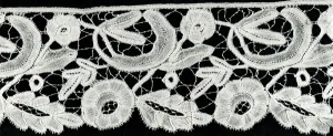 Belgium Gallery: Two Border Fragments, Belgium, 1880s / 90s. Creator: Unknown