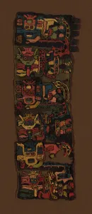 Nazca Prints: Border Fragments, Peru, 100 B. C. / A. D. 200. Creator: Unknown