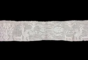 Linen Collection: Border (From a Cover), Southern Italy, Probably 1701 / 50. Creator: Unknown