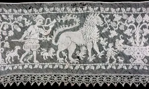 Cross Stitch Gallery: Border, Italy, 1675 / 1725. Creator: Unknown