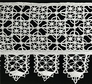 Reproduction Prints: Border, Italy, 1875 / 1900 (reproduction of 16th century Reticello design)