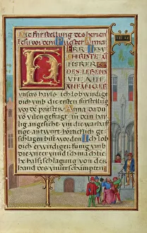 Simon Benig Prints: Border with Micaiah Foretelling the Death of King Ahab