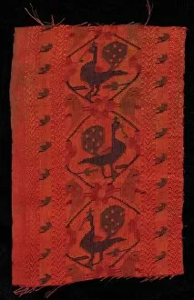 Northern Gallery: Border with Peacock Design, 1600s. Creator: Unknown