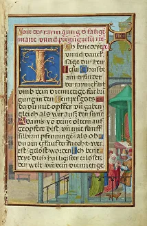 Simon Benig Prints: Border with Samuel Brought before Eli; Prayer Book of Cardinal Albrecht of Brandenburg