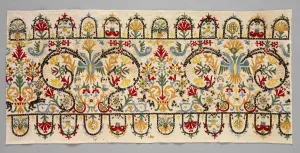 Border Strips of a Skirt, 1600s - 1700s. Creator: Unknown