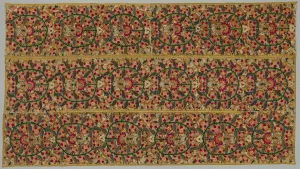 Epirus Prints: Four Borders from a Bedspread, 1700s. Creator: Unknown