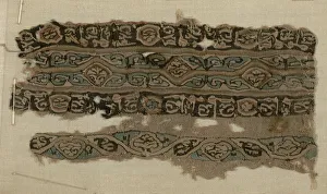 Fatimid Period Prints: Borders, Egypt, Fatimid period (969-1171). Creator: Unknown