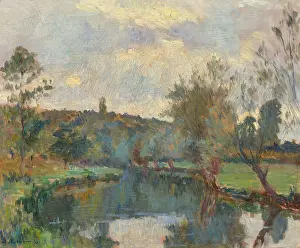 Normandy Prints: Bords de l'Iton (Eure). Creator: Lebourg