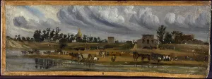 7th Arrondissement Prints: Bords de Seine à la barrière de la Cunette