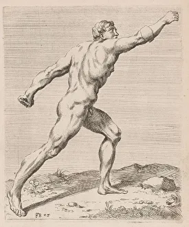 Gladiator Prints: The Borghese Gladiator, side view