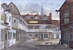 The Canterbury Tales Prints: Borough High Street, Southwark, London, c1880