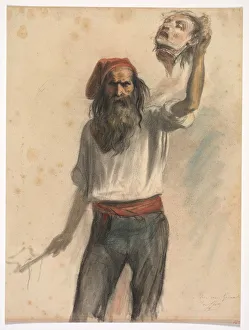 Auguste Raffet Collection: Un Borreau (An Executioner), c. 1848. Creator: Auguste Raffet (French, 1804-1860)