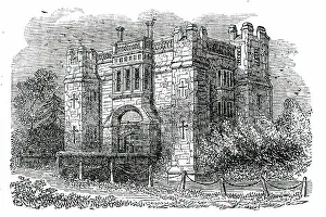 Drawbridge Prints: Borstall Tower, 1850. Creator: Unknown