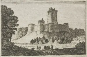 Borthwick Castle from the East. Creator: John Clerk of Eldin (British, 1728-1812)