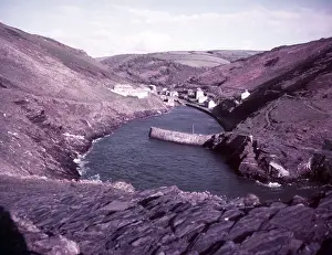 Fishing Village Prints: Boscastle harbour, Cornwall, c1955. Creator: Arthur Charles Kirby Ware