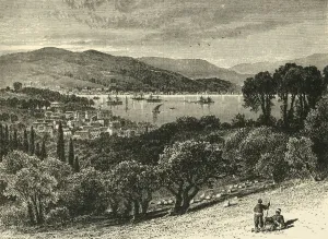 Strait Prints: The Bosphorus, from Therapia, 1890. Creator: Unknown