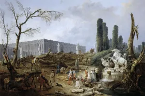Hubert 1733 1808 Prints: Bosquet des Bains d Apollon. Artist: Robert, Hubert (1733-1808)