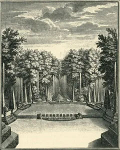 Andre Lenotre Gallery: The Bosquet du Theatre d Eau in the gardens at Versailles, France, (1903)