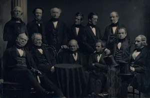 Southworth Albert Sands Prints: Boston Doctors, ca. 1850. Creators: Josiah Johnson Hawes, Albert Sands Southworth