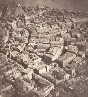 Images Dated 10th August 2020: Boston, as the Eagle and the Wild Goose See It, 1860. Creator: James Wallace Black