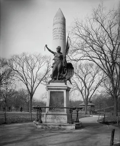 Massacre Prints: Boston, Mass. Boston Massacre Monument, between 1890 and 1906. Creator: Unknown