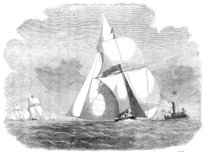 Yachts Prints: Boston Regatta, the Waterwitch