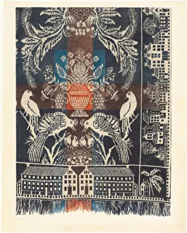 Boston Town Coverlet, 1935 / 1942. Creator: Magnus S. Fossum