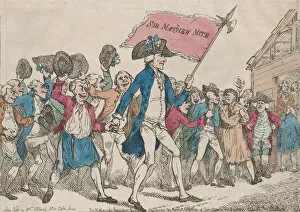 Cheering Gallery: Bostonian Electors of L-Shire, 1790. 1790. Creator: Thomas Rowlandson