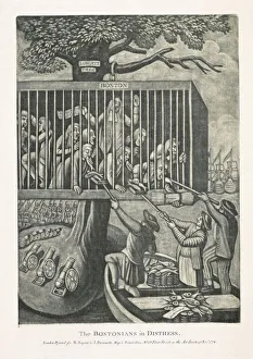 Bars Prints: The Bostonians in Distress, 1774