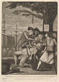 Independence Prints: The Bostonians Paying the Excise-Man, or Tarring & Feathering, October 31, 1774