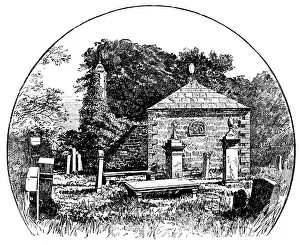 Ayrshire Prints: The Boswell Centenary: Auchinleck Churchyard