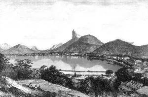 Botafogo Bay and the Corcovado; Rio De Janeiro and the Organ Mountains, 1875. Creator: Thomas Woodbine Hinchliff