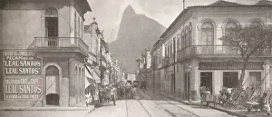 The Botafogo end of the fashionable Rua Sao Clemente. Corcovado in the distance, 1914 The Botafogo end of the fashionable Rua Sao Clemente. Corcovado in the distance, 1914