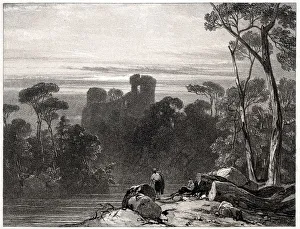 Bothwell Castle, 1826. Creator: Richard Parkes Bonington (British, 1802-1828)