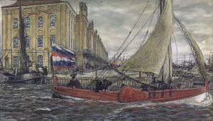 Ink And Pen On Paper Prints: The Botik of Peter the Great, 1906