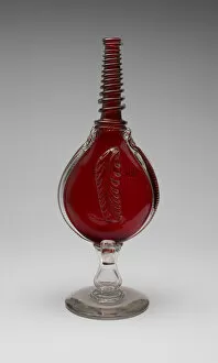 Boston Sandwich Glass Company Collection: Bottle, 1840 / 60. Creator: Boston and Sandwich Glass Company