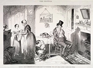 Family Life Gallery: The Bottle, 1847. Artist: George Cruikshank
