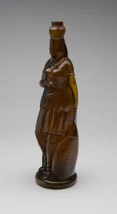Bottle, 1867 / 75. Creator: Whitney Brothers Glass Works