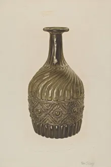Carafe Prints: Bottle, 1935 / 1942. Creator: Van Silvay