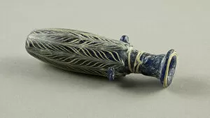 Glass Core Formed Technique Collection: Bottle, 2nd-1st century BCE. Creator: Unknown