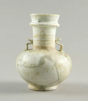 Glass Blown Technique Collection: Bottle, 9th-11th century. Creator: Unknown