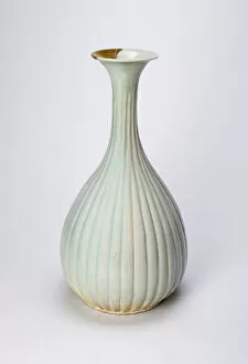 Goryeo Dynasty Gallery: Bottle with Bamboo Fluting, Korea, Goryeo dynasty (918-1392), 13th century