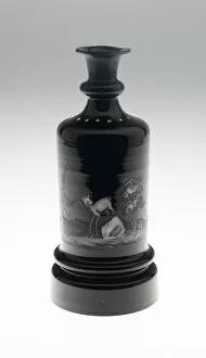 Bottle, Bohemia, c. 1825/40. Creator: Bohemia Glass